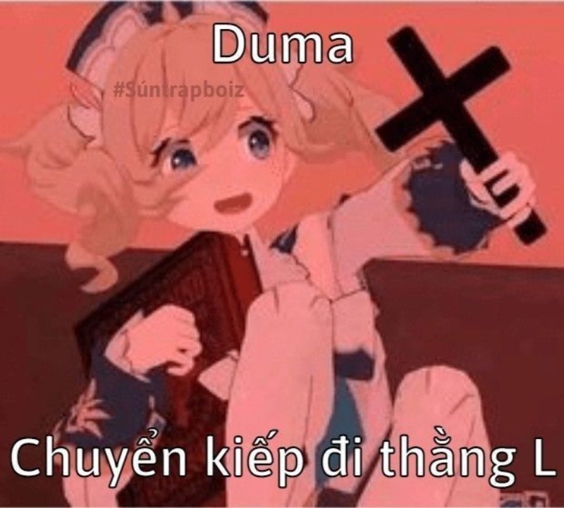 anime meme cầm thánh giá