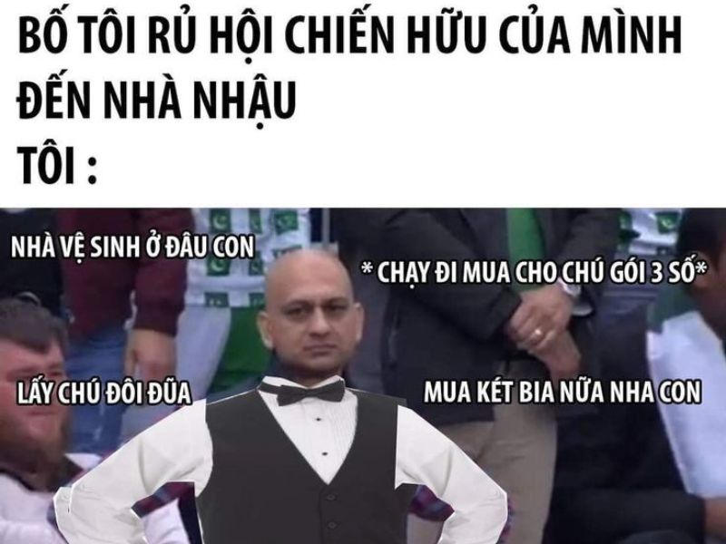 meme chống nạnh cute