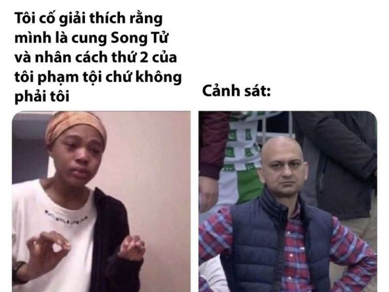 meme chống tay