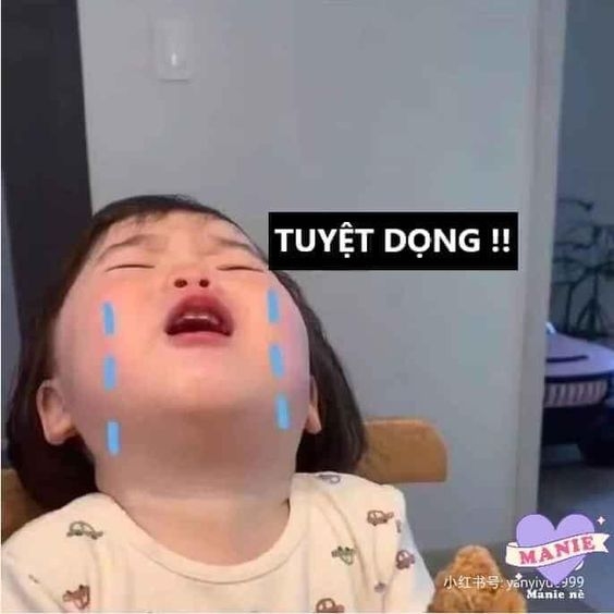 meme em bé tuyệt vọng