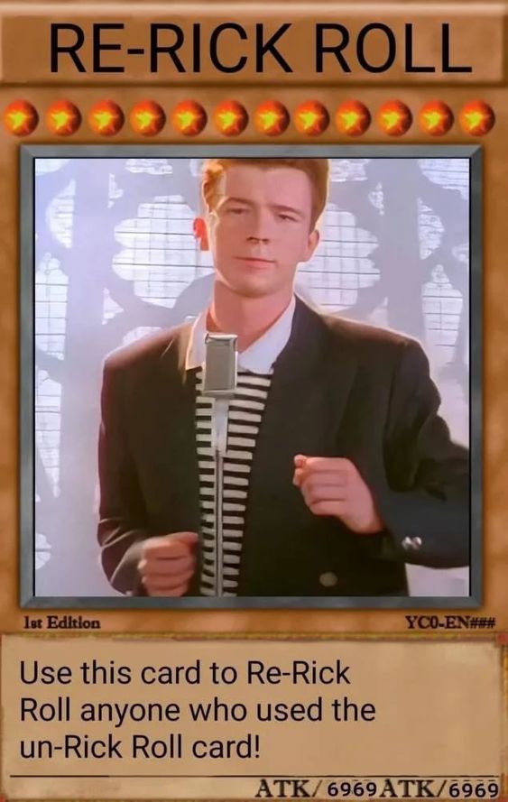 Rick Roll meme vui