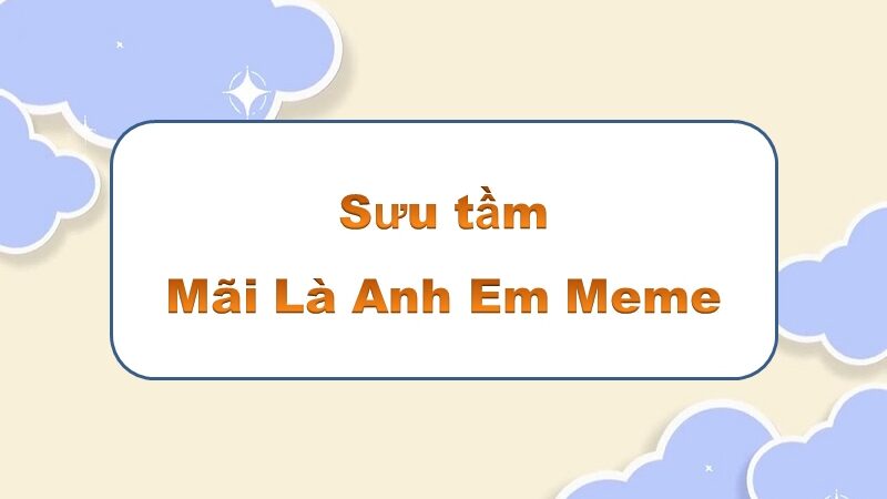 Mãi là anh em meme – làm mới không gian với những hình ảnh độc đáo