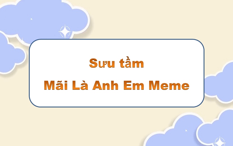 Mãi là anh em meme – làm mới không gian với những hình ảnh độc đáo