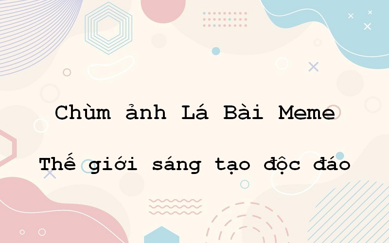 Trải nghiệm hiện đại cùng lá bài meme – khám phá thế giới sáng tạo và độc đáo