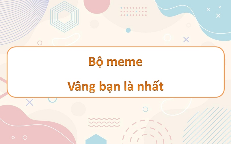 Bạn là nhất meme – sắc thái bí ẩn trong thế giới hài hước đầy cuốn hút