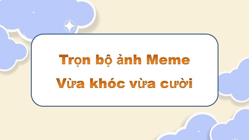 Meme vừa khóc vừa cười – làm mới không gian giải trí thêm sinh động!