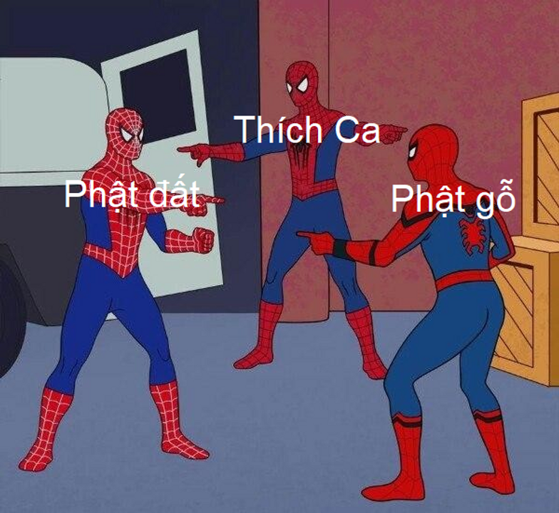 ảnh chế meme spiderman chỉ nhau