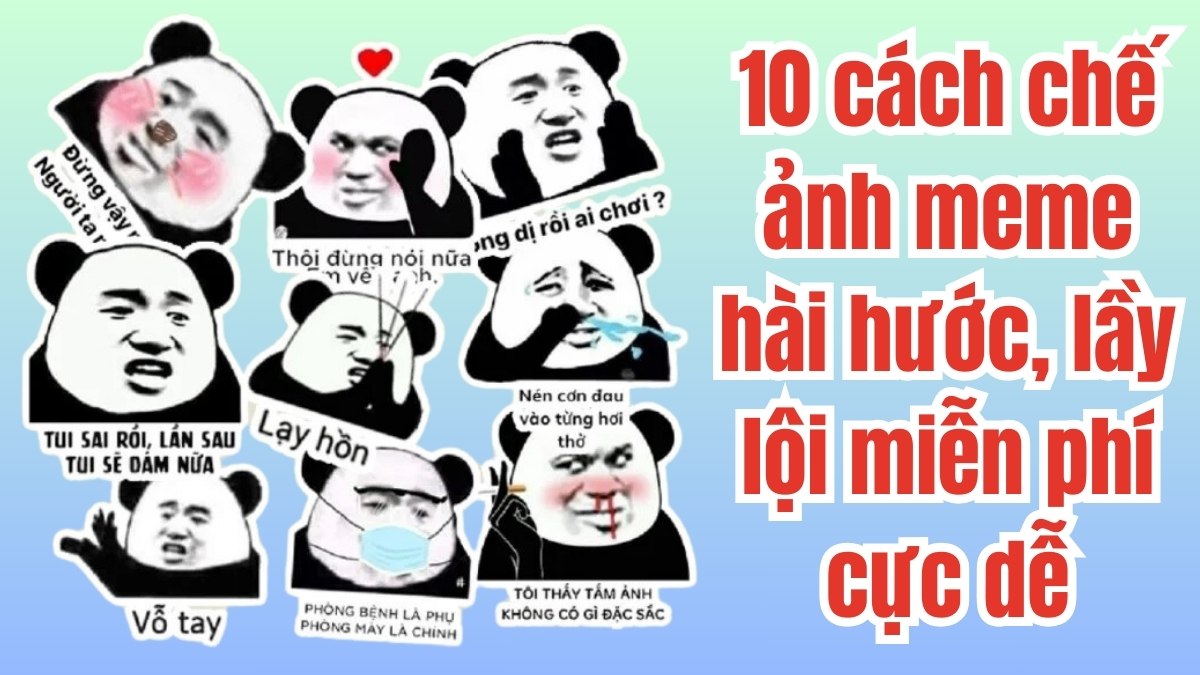 ảnh meme có chữ nghệ thuật