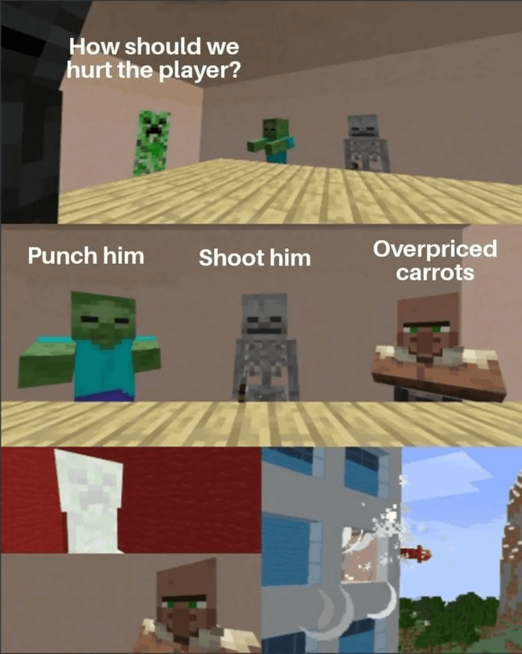 ảnh meme Minecraft đặc sắc