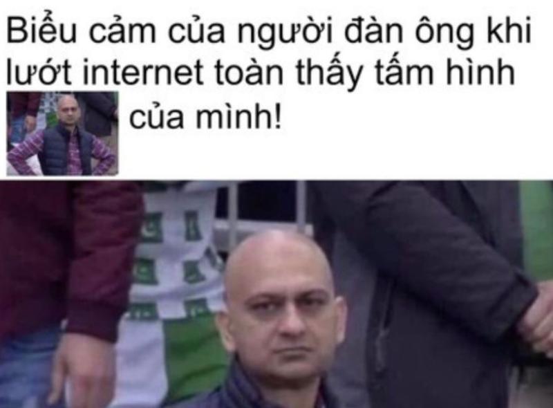 hình ảnh meme ông đầu trọc