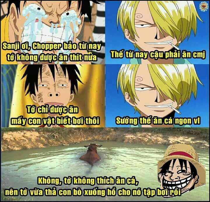 meme one piece đơn giản