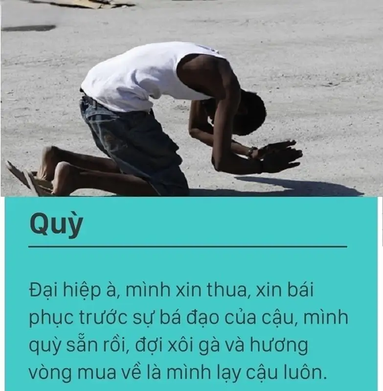 meme quỳ lạy cho game thủ