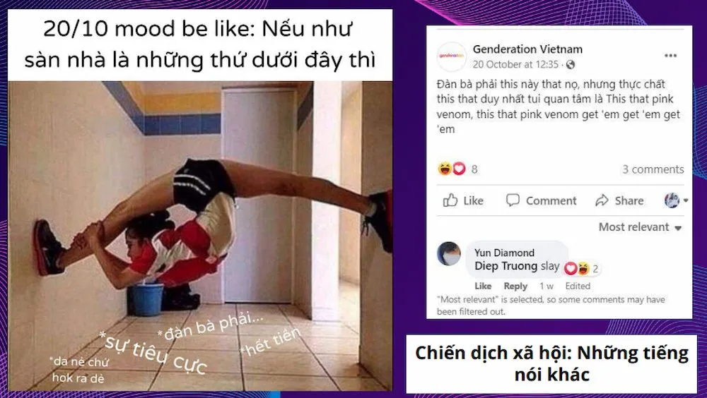 meme Sangtraan với chủ đề hài hước