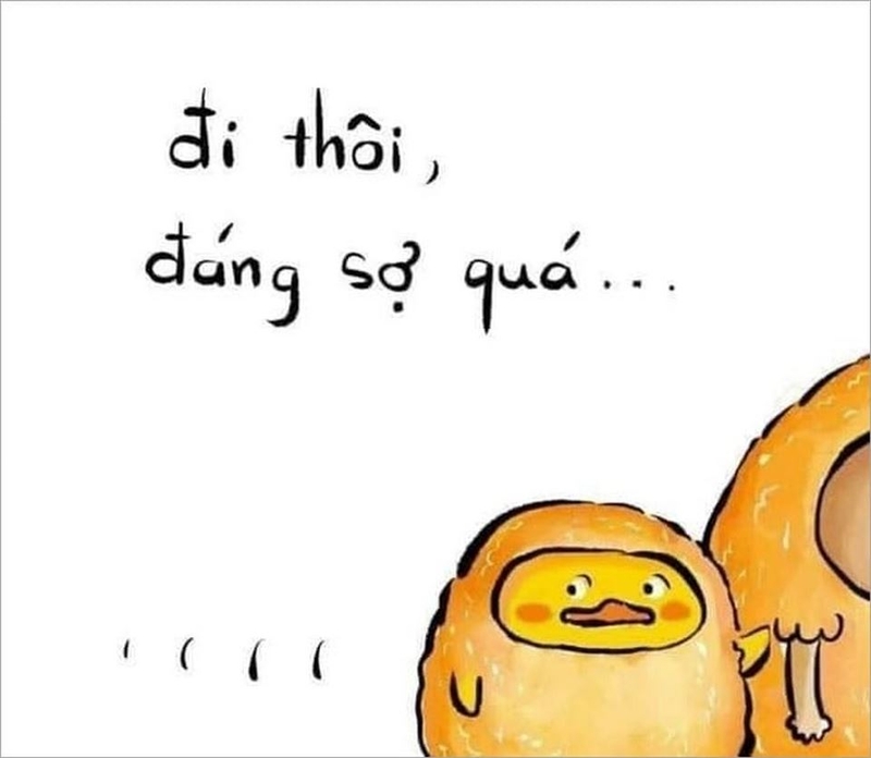 meme sợ hãi vui nhộn