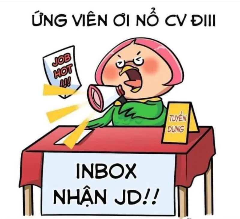 meme tuyển dụng giới trẻ