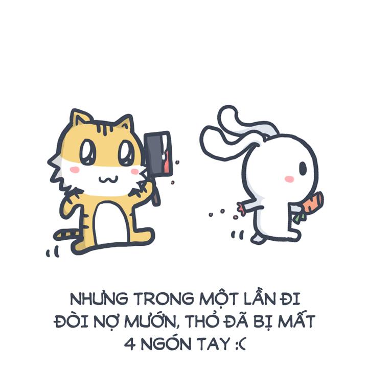 thỏ bảy màu meme trên mạng xã hội